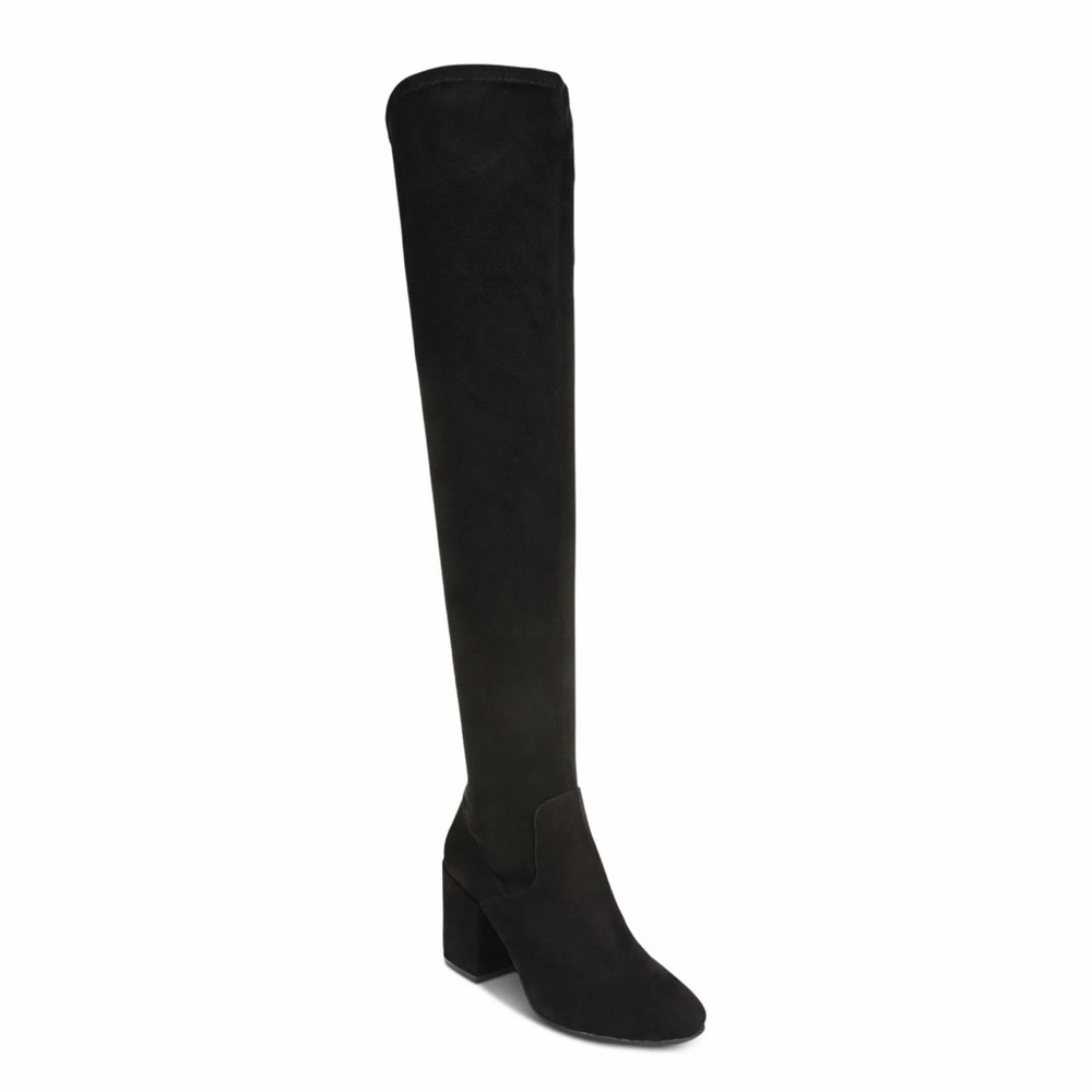 Bar III Womens Gabrie Faux Suede Block Heel Over-The-Knee Boots Size 6.5
